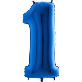 Balão Foil Número 1 Azul