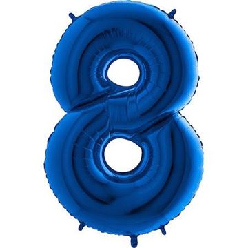 Balão Foil Número 8 Azul