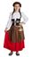 Fato Menina Medieval Vermelho
