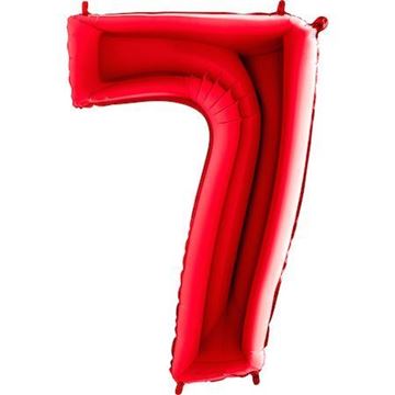 Balão Foil Número 7 Vermelho