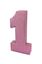 Centro De Mesa Glitter N1 Rosa