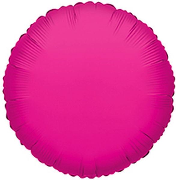 Balão Foil 18" Redondo Fúchsia