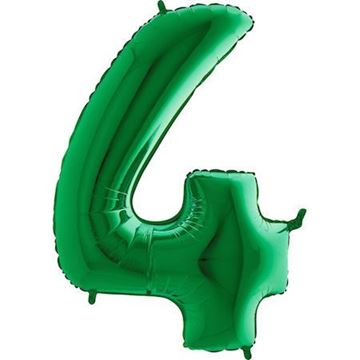 Balão Foil Número 4 Verde