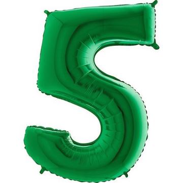 Balão Foil Número 5 Verde