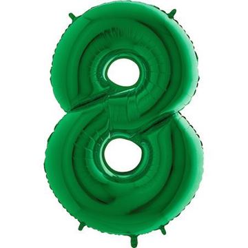 Balão Foil Número 8 Verde