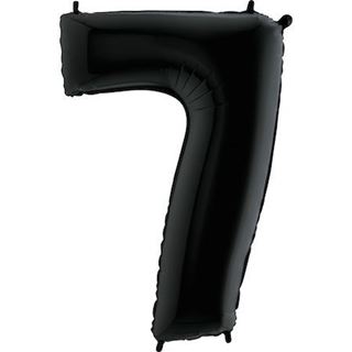 Balão Foil Número 7 Preto