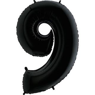 Balão Foil Número 9 Preto