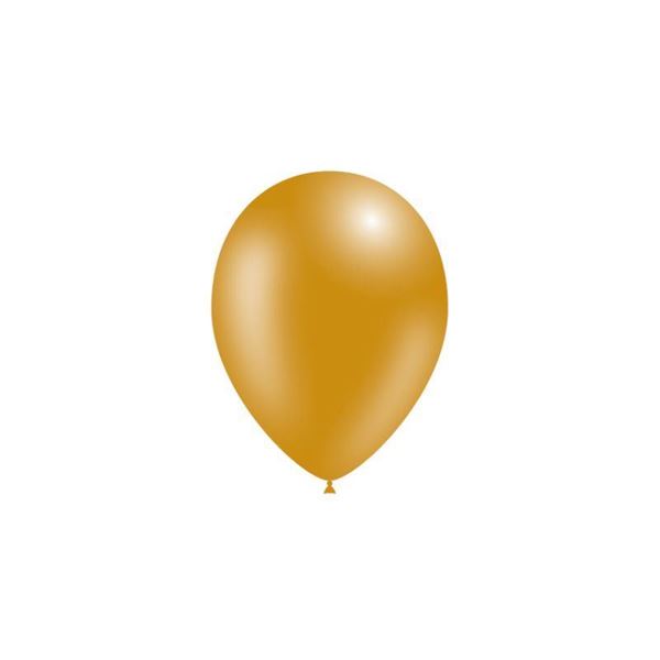 Saco 50 Balões Metalizados Ouro
