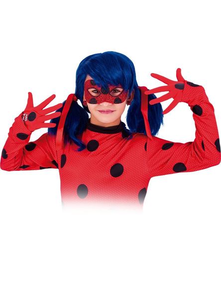 Conjunto Peruca, Luva E Máscara Super Heroína