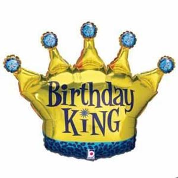 Balão Supershape Birthday King 36"