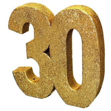 Centro De Mesa Glitter Gold 30