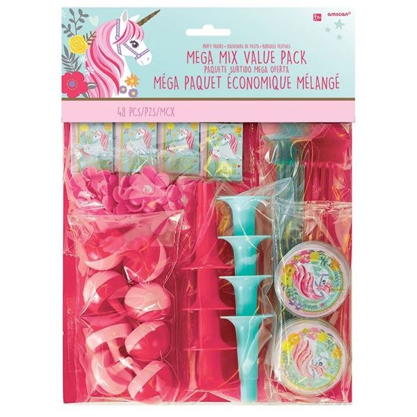 Kit 48 Brindes Para Pinhata Unicórnio Mágico