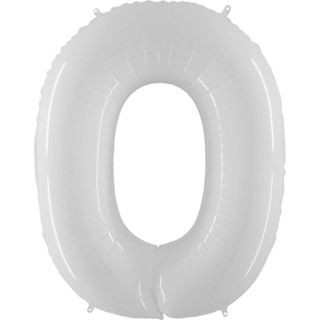 Balão Foil Nº 0 Branco