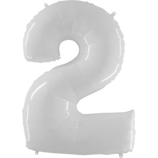 Balão Foil Nº 2 Branco