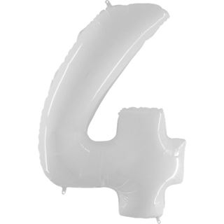 Balão Foil Nº 4 Branco
