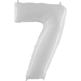 Balão Foil Nº 7 Branco