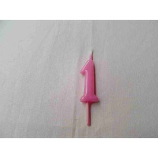 Vela Artesanal Rosa Bebé Nº1
