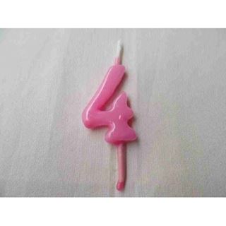 Vela Artesanal Rosa Bebé Nº4