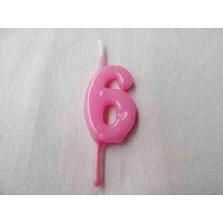 Vela Artesanal Rosa Bebé Nº6