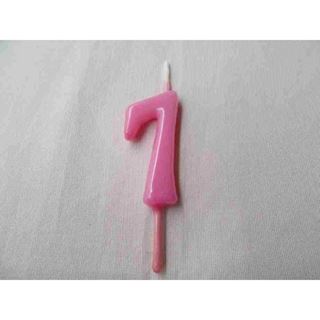 Vela Artesanal Rosa Bebé Nº7