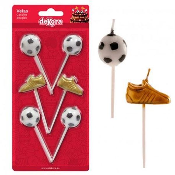 Velas Bola E Bota Futebol
