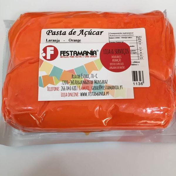 Pasta De Açúcar Laranja 500gr