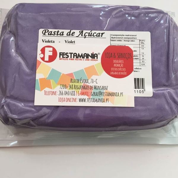 Pasta De Açúcar Violeta 250gr