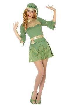 Fato Duende Verde Mulher M-l