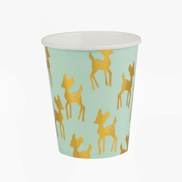 8 Copos Bambi Gold
