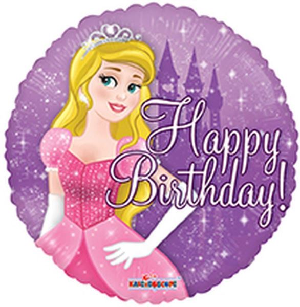 Balão Foil 18" Happy Birthday Princess