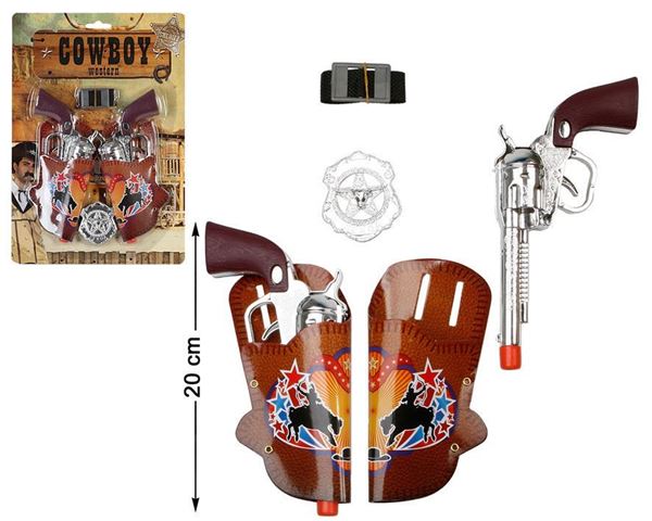 Conjunto 2 Pistolas De Cowboy