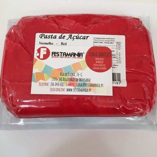 Pasta De Açúcar Vermelho 250gr