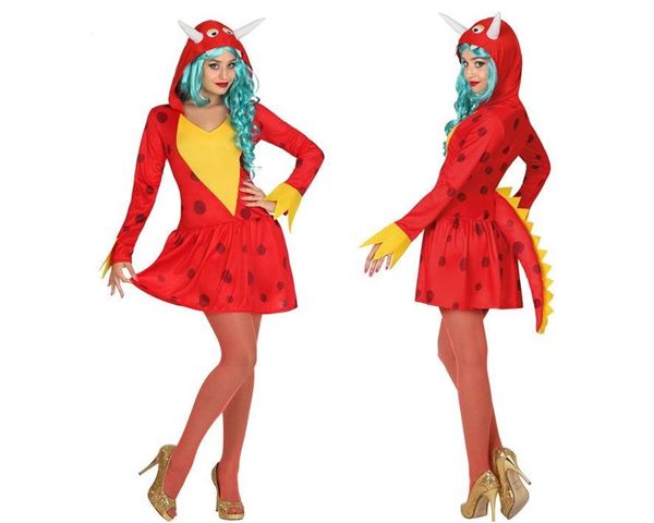 Fato Mulher Dragão Vermelho M-l