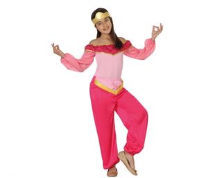 Fato Bailarina Árabe Rosa 10-12 Anos