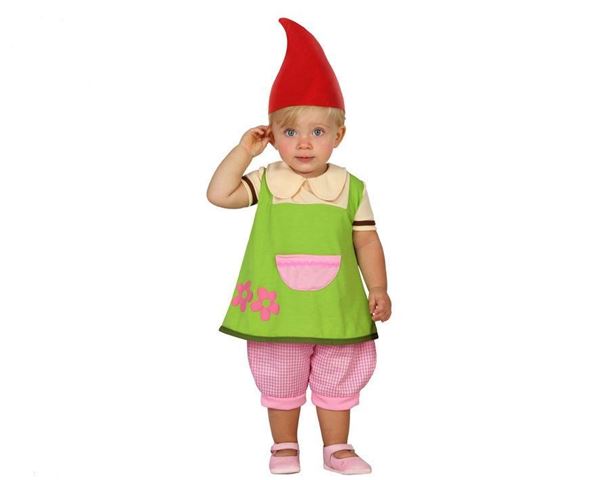 Fato Duende/gnomo Menina 12-24 Meses