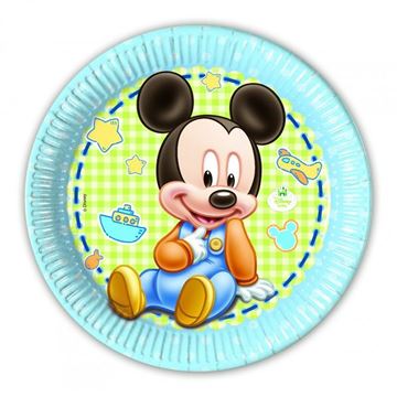 Pratos 20cm - Baby Mickey