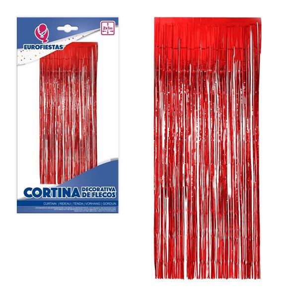 Cortina Decorativa Vermelho