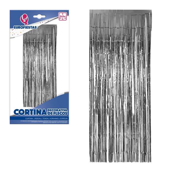 Cortina Decorativa Prata