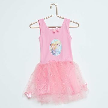 Vestido Frozen Com Tutu - Rosa