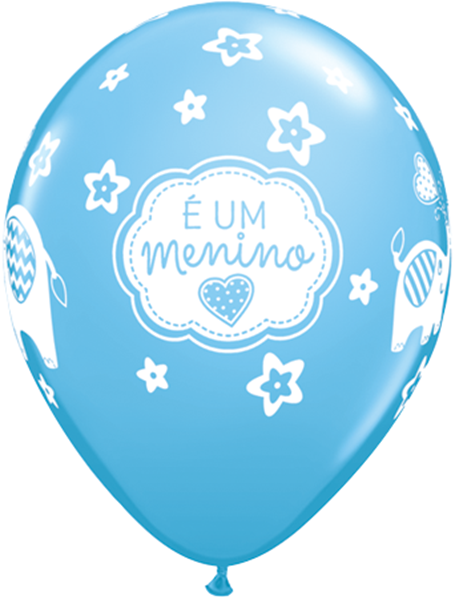 Balão Látex É Um Menino - Azul
