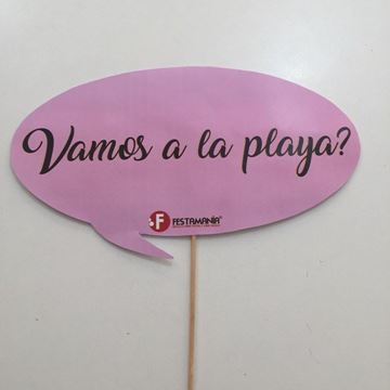 Placa "vamos A La Playa"
