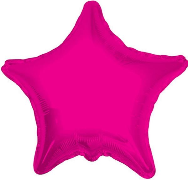 Balão Foil Estrela Fúcsia 90cm
