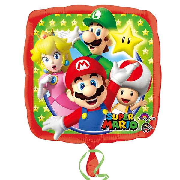 Balão Foil 18" Super Mário