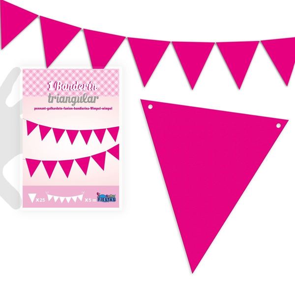 Bandeirolas Fucsia 25un