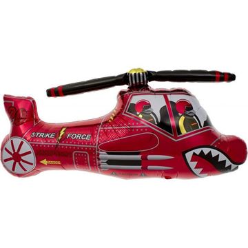 Balão Foil 36" Helicópetro Vermelho