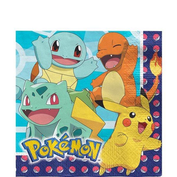 16 Guardanapos Pokemon