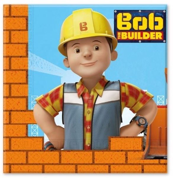 20 Guardanapos Bob O Construtor