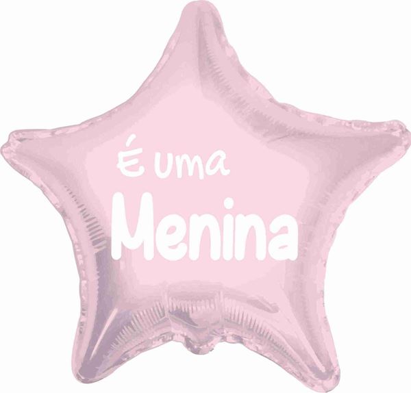 Balao Foil 18" É Uma Menina