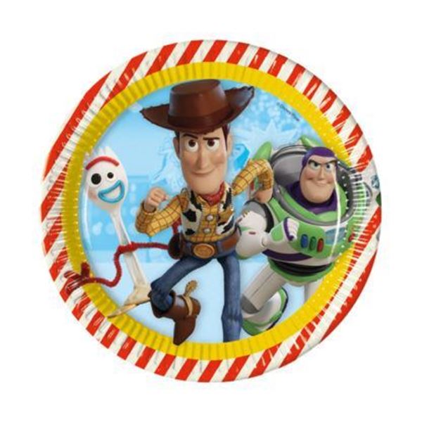 8 Pratos 23cm Toy Story
