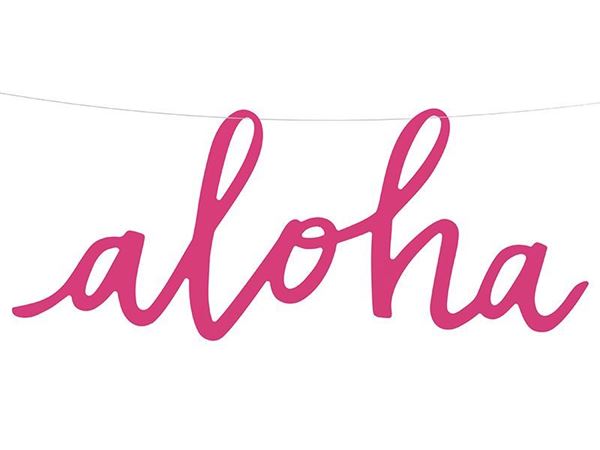 Banner Aloha Fucschia